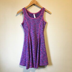 90 Degree By Reflex Multicolour Rainbow Sporty Sleeveless A-line Dress